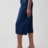 Dżinsy typu culotte z wysokim stanem i paskiem