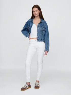 Dżinsy typu true skinny o średnim stanie
