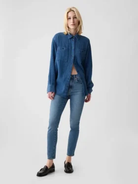 Dżinsy typu true skinny o średnim stanie