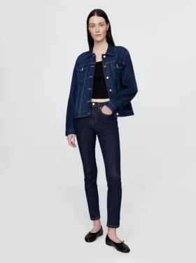 Dżinsy typu true skinny o średnim stanie