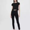 Dżinsy typu true skinny z wysokim stanem