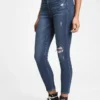 Dżinsy typu true skinny z wysokim stanem
