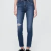 Dżinsy typu true skinny z wysokim stanem