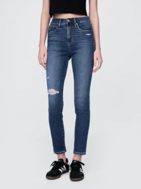 Dżinsy typu true skinny z wysokim stanem