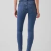 Dżinsy typu true skinny z wysokim stanem