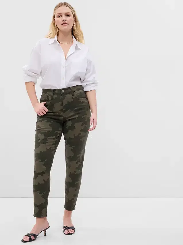 Dżinsy typu true skinny z wysokim stanem