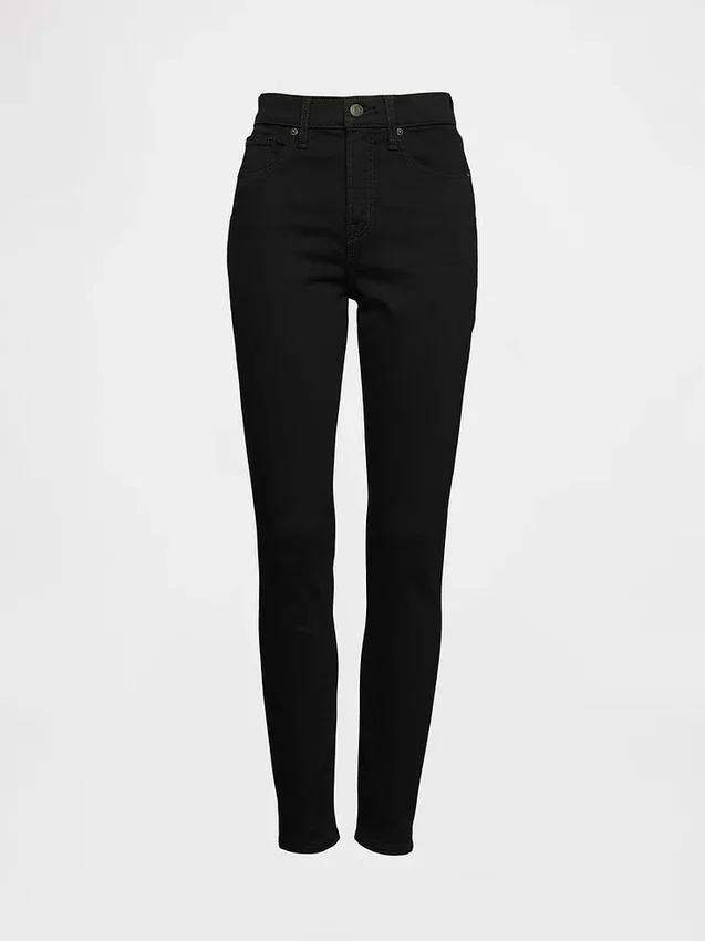 Dżinsy typu true skinny z wysokim stanem