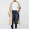 Dżinsy typu true skinny z wysokim stanem