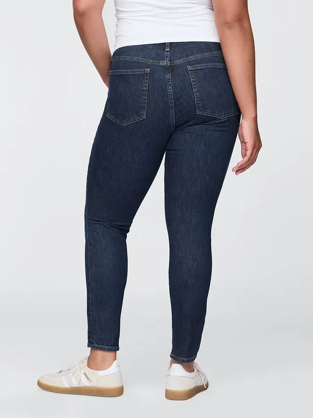 Dżinsy typu true skinny z wysokim stanem