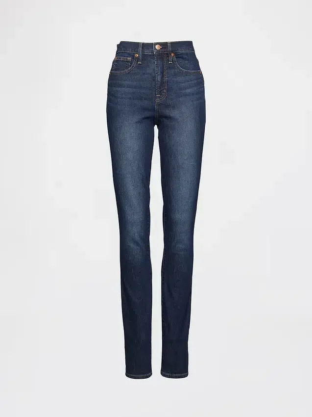 Dżinsy typu true skinny z wysokim stanem