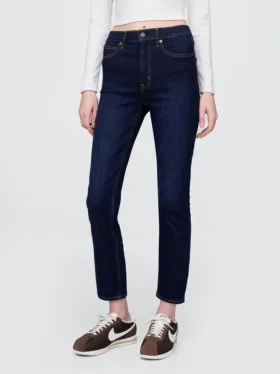 Dżinsy vintage slim o wysokim stanie