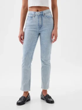 Dżinsy vintage slim o wysokim stanie