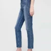 Dżinsy vintage slim o wysokim stanie