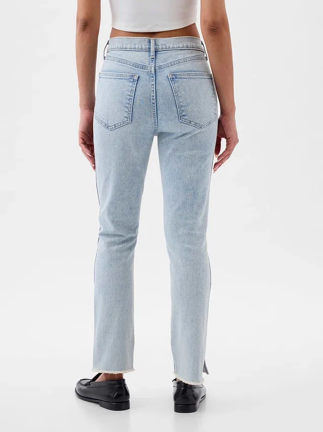 Dżinsy vintage slim o wysokim stanie