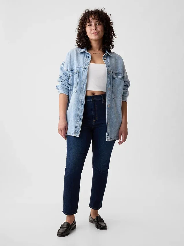 Dżinsy vintage slim o wysokim stanie