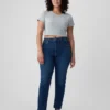 Dżinsy vintage slim o wysokim stanie