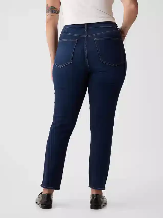 Dżinsy vintage slim o wysokim stanie