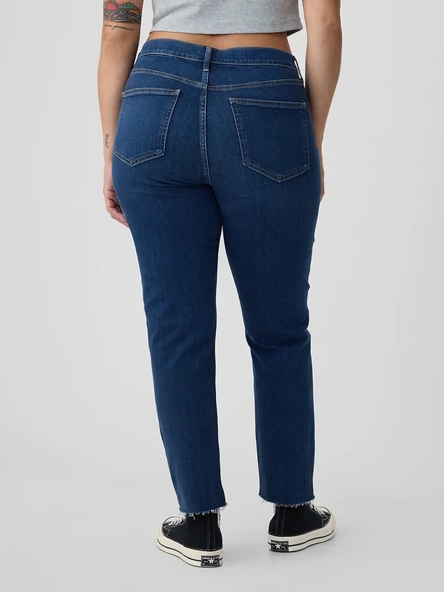 Dżinsy vintage slim o wysokim stanie