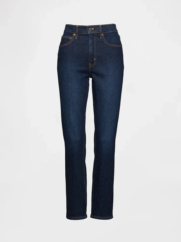 Dżinsy vintage slim o wysokim stanie