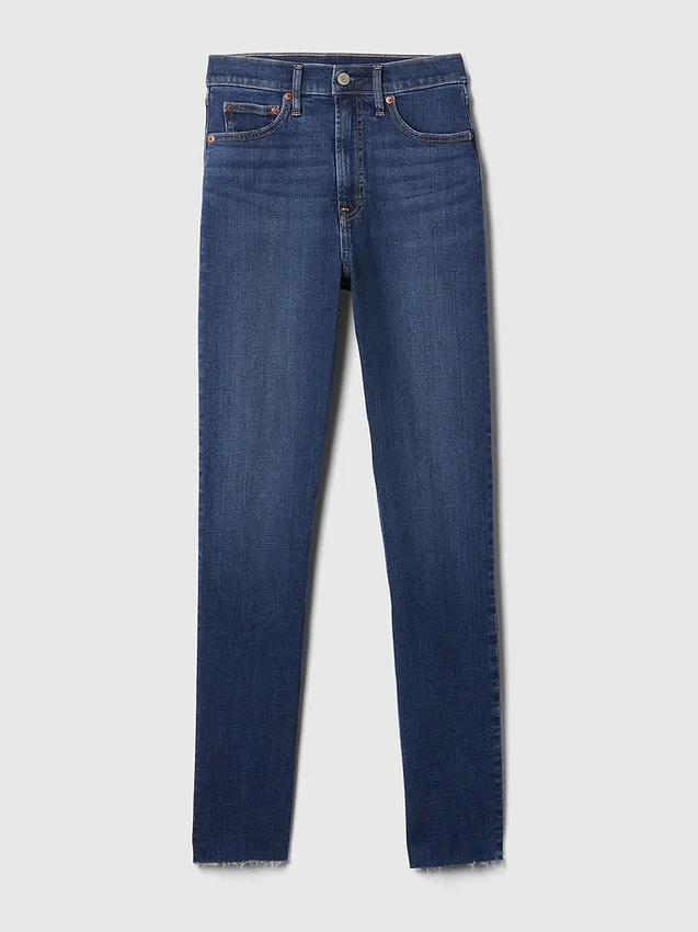 Dżinsy vintage slim o wysokim stanie