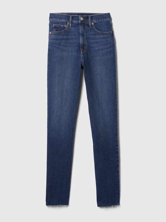 Dżinsy vintage slim o wysokim stanie