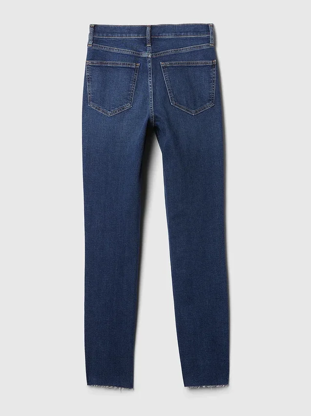 Dżinsy vintage slim o wysokim stanie