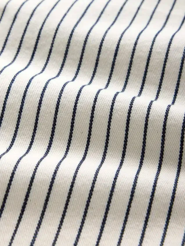 Dżinsy z paskami w stylu baggy o średnim stanie