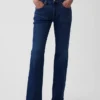Dżinsy z średnim stanem i luźnym krojem typu bootcut