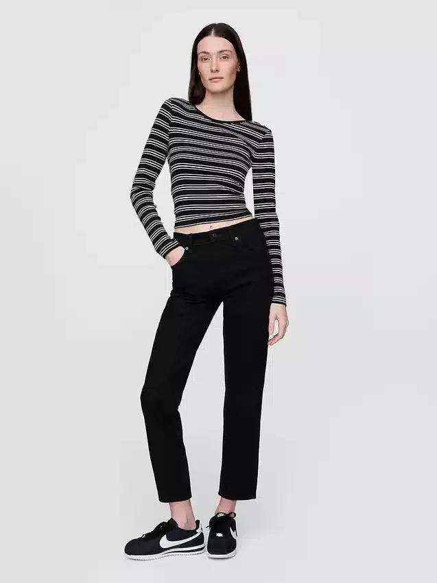 Dżinsy z wysokim stanem, model Cheeky Straight