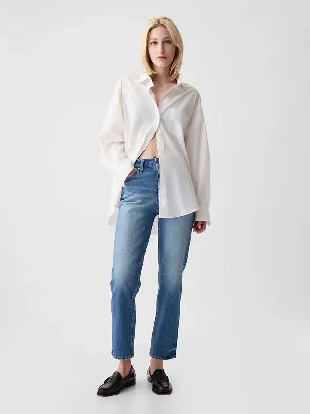 Dżinsy z wysokim stanem, model Cheeky Straight