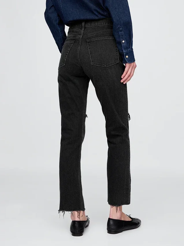 Dżinsy z wysokim stanem, model Cheeky Straight