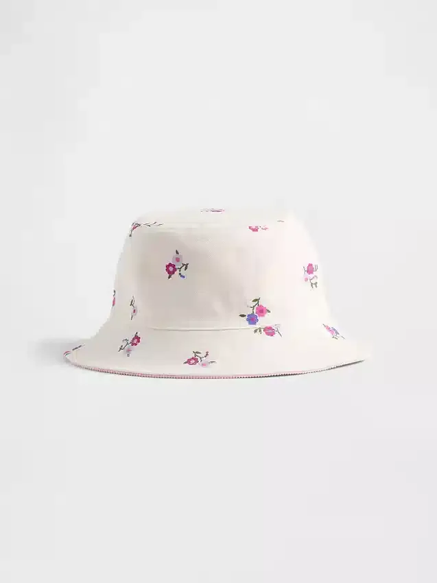 Dwustronna czapka typu bucket dla niemowląt i maluchów
