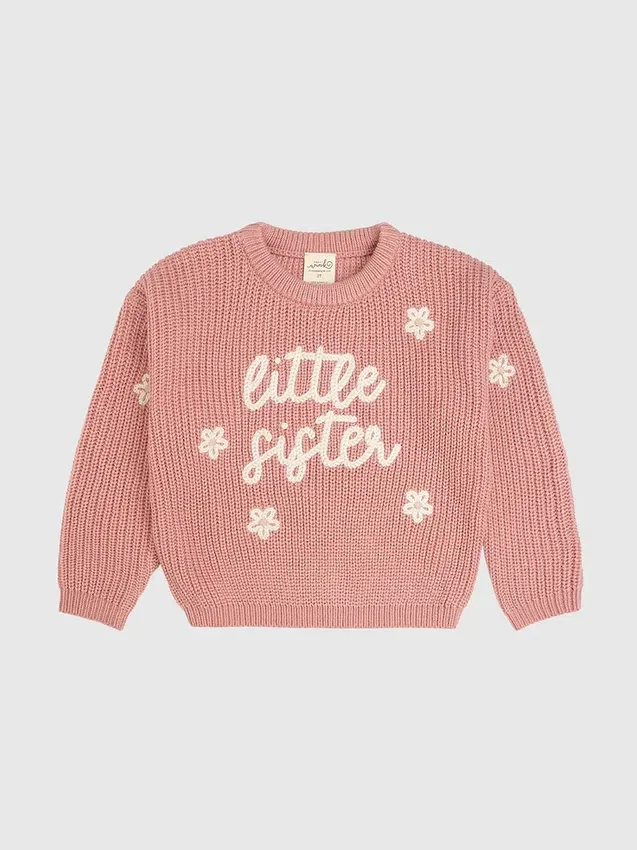 Dzianinowy sweter „Sweet Wink Little Sister”