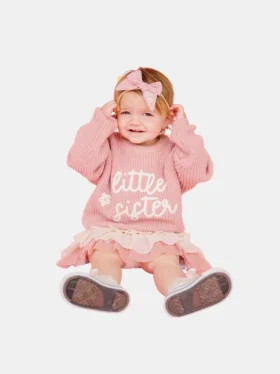Dzianinowy sweter „Sweet Wink Little Sister”