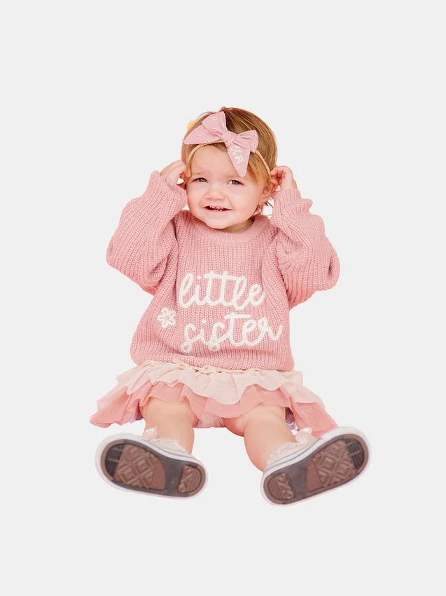 Dzianinowy sweter „Sweet Wink Little Sister”
