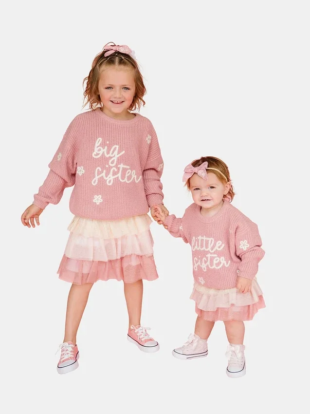 Dzianinowy sweter „Sweet Wink Little Sister”