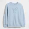Dziecięca bluza oversize z nadrukiem z tkaniny frotte Vintagesoft