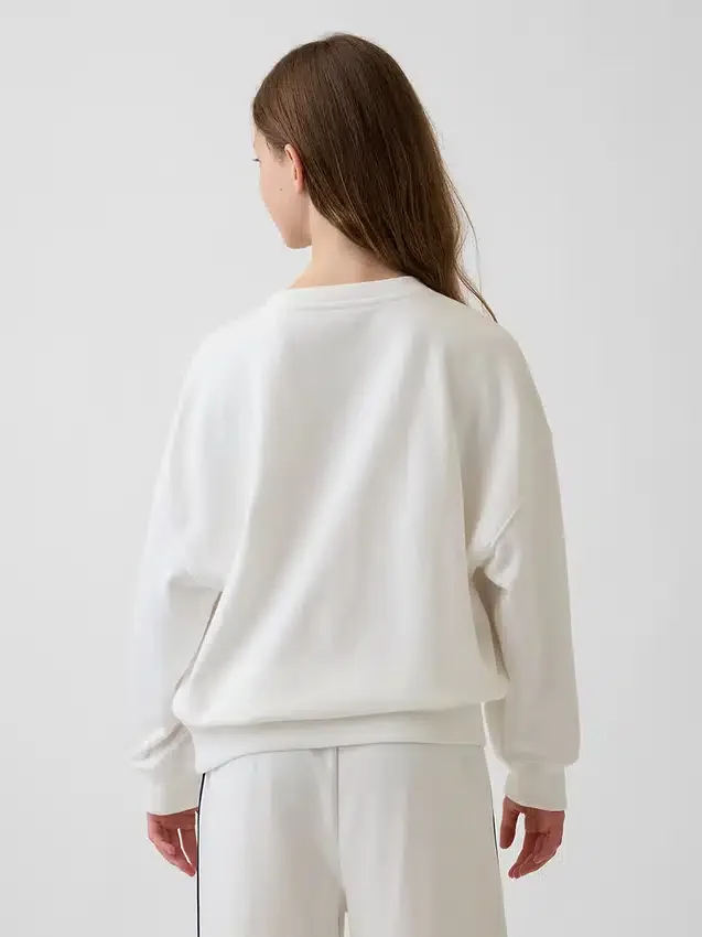 Dziecięca bluza oversize z nadrukiem z tkaniny frotte Vintagesoft
