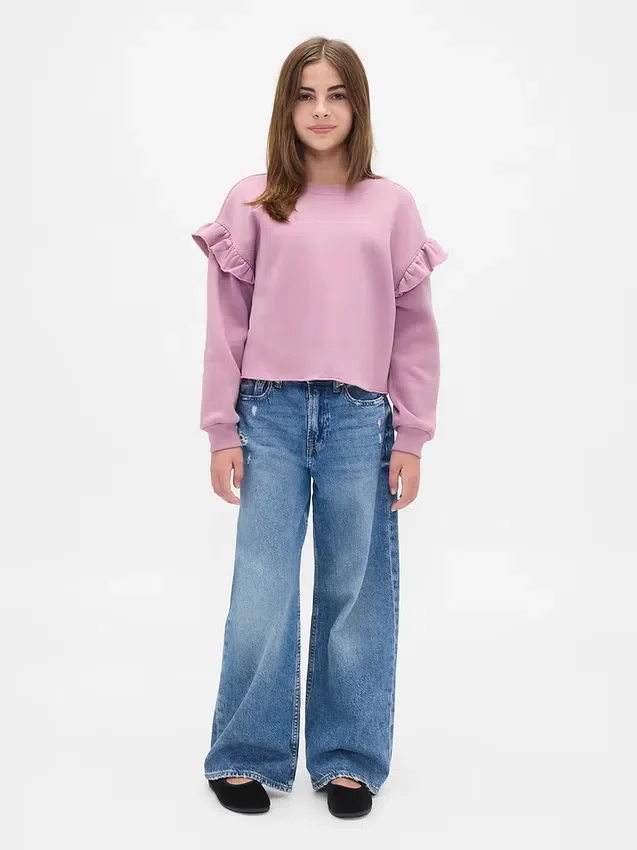 Dziecięca bluza z falbanami z serii Vintagesoft