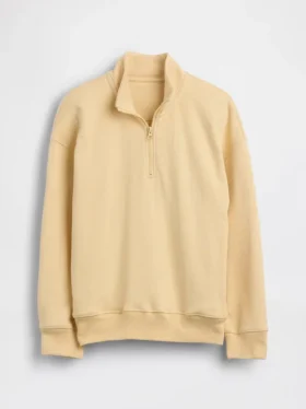 Dziecięca bluza z frotte Vintagesoft o luźnym kroju z półzamkiem
