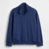 Dziecięca bluza z frotte Vintagesoft o luźnym kroju z półzamkiem