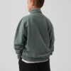 Dziecięca bluza z frotte Vintagesoft o luźnym kroju z półzamkiem