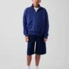 Dziecięca bluza z frotte Vintagesoft o luźnym kroju z półzamkiem
