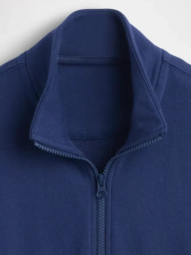 Dziecięca bluza z frotte Vintagesoft o luźnym kroju z półzamkiem