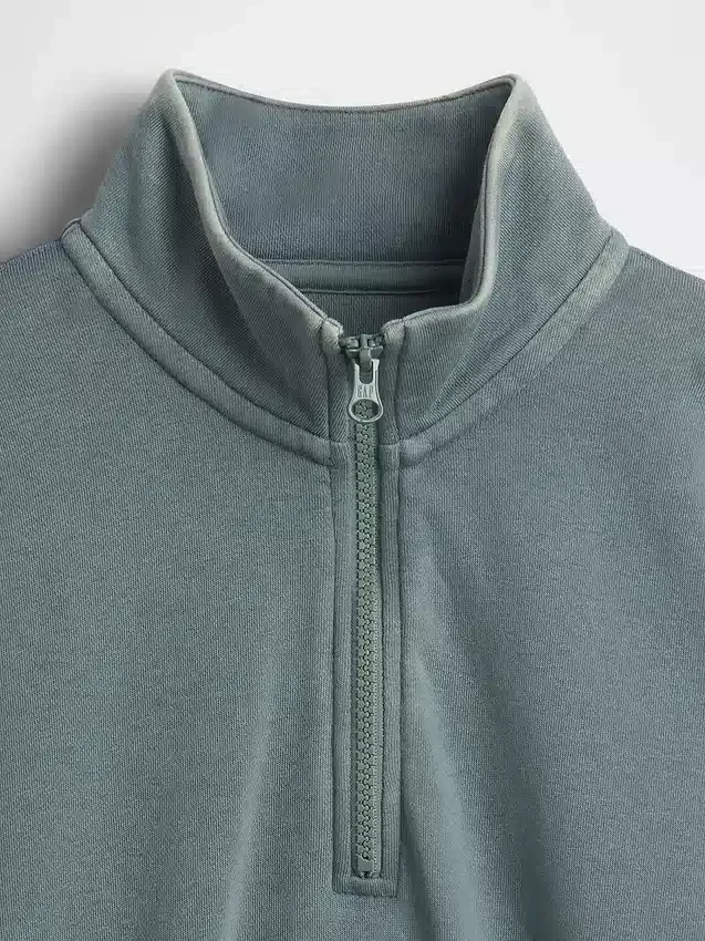 Dziecięca bluza z frotte Vintagesoft o luźnym kroju z półzamkiem