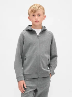 Dziecięca bluza z kapturem GapFit Tech Quick-Dry Zip