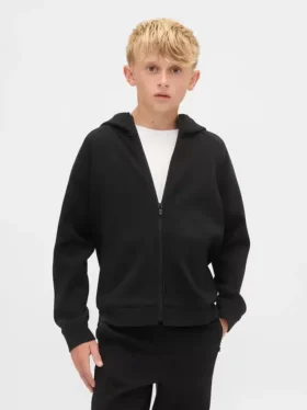 Dziecięca bluza z kapturem GapFit Tech Quick-Dry Zip