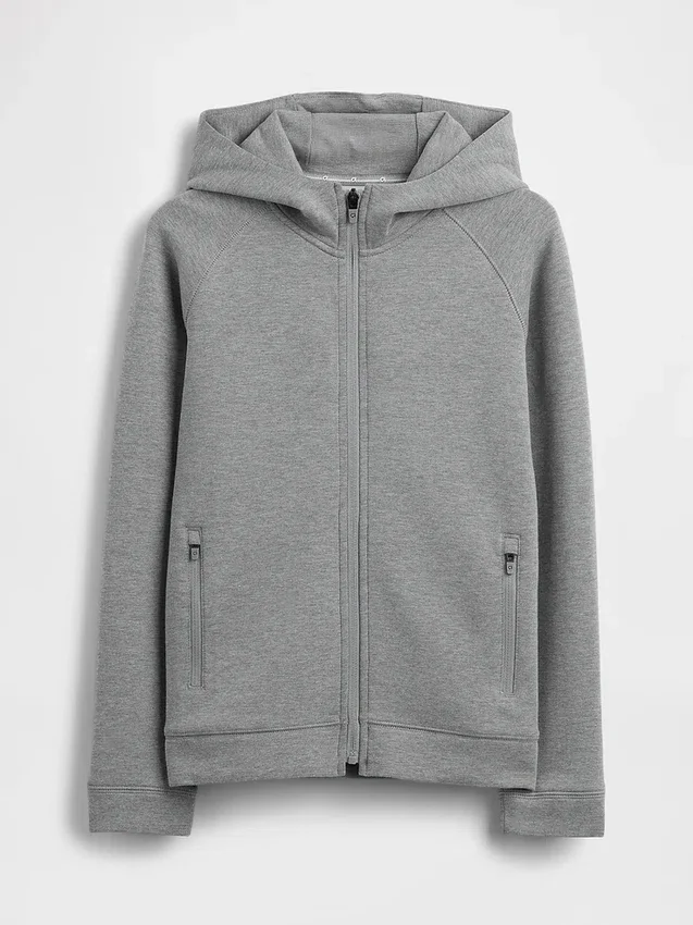 Dziecięca bluza z kapturem GapFit Tech Quick-Dry Zip