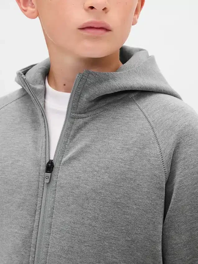 Dziecięca bluza z kapturem GapFit Tech Quick-Dry Zip