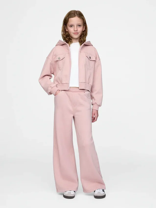 Dziecięca bluza z kapturem i zamkiem, model Vintagesoft
